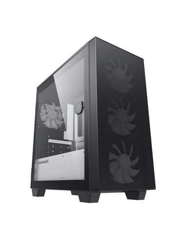 Компьютерный корпус Gamemax Aero Mini, Mini-Tower, Без блока питания, Чёрный