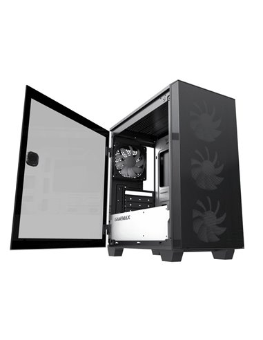 Carcasă PC Gamemax Aero Mini, Mini-Tower, Fără PSU, Negru