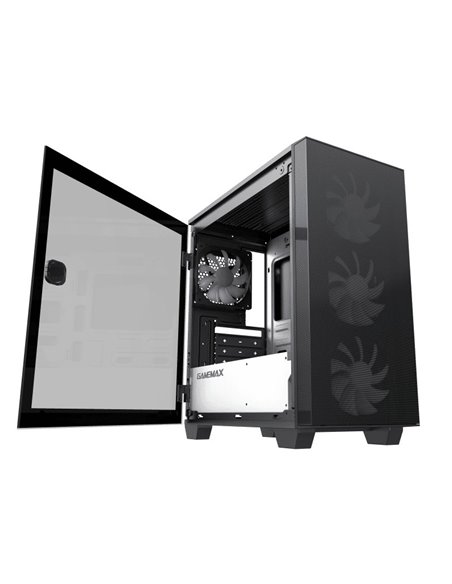 Компьютерный корпус Gamemax Aero Mini, Mini-Tower, Без блока питания, Чёрный Компьютерный корпус Gamemax Aero Mini, Mini-Tower, Без блока питания, Чёрный