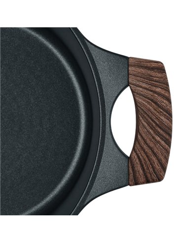 Cratiță RESTO 93903, 4,2L, 24cm, Negru