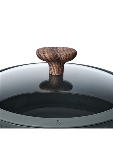 Cratiță RESTO 93903, 4,2L, 24cm, Negru