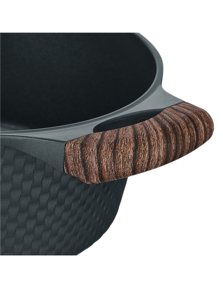 Cratiță RESTO 93903, 4,2L, 24cm, Negru
