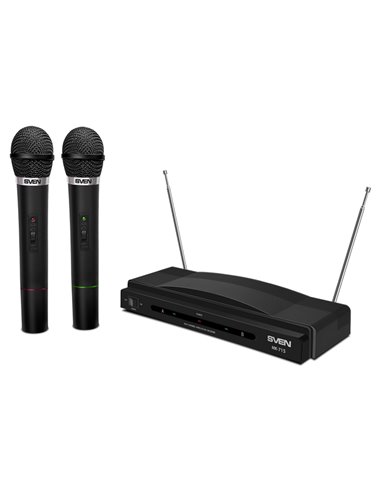 Microfon Karaoke SVEN MK-715, Fără fir, Negru