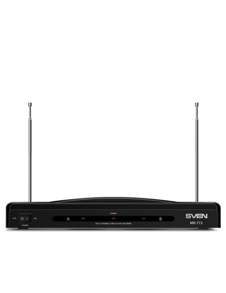 Microfon Karaoke SVEN MK-715, Fără fir, Negru