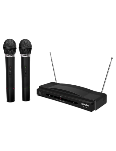 Microfon Karaoke SVEN MK-715, Fără fir, Negru