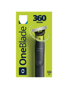 Trimmer pentru bărbați Philips OneBlade QP2724/23, Negru | Verde 2