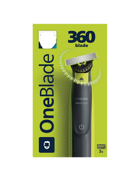 Мужской Триммер Philips OneBlade QP2724/23, Черный | Зелёный Мужской Триммер Philips OneBlade QP2724/23, Черный | Зелёный