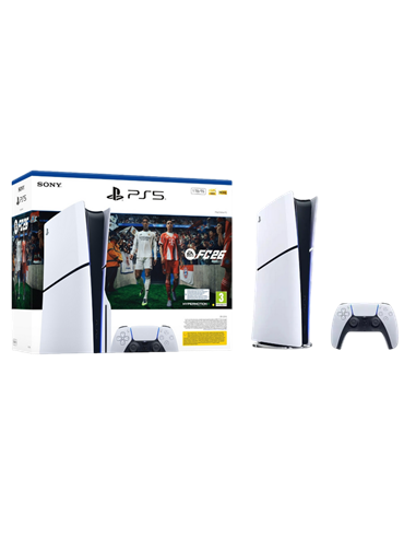 Consolă de jocuri SONY PlayStation 5 Slim Disc Edition + FC2026, Alb