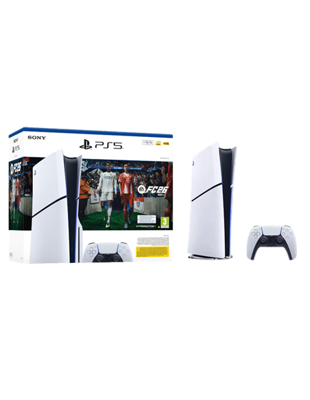 Игровая консоль SONY PlayStation 5 Slim Disc Edition + FC2026, Белый