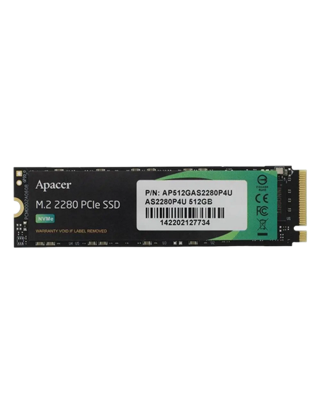 Накопитель SSD Apacer AS2280P4U, 512Гб, AP512GAS2280P4U-1