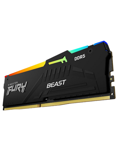 Memorie RAM Kingston FURY Beast RGB, DDR5 SDRAM, 6000 MHz, 8GB, KF560C30BBA-8