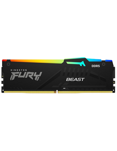 Оперативная память Kingston FURY Beast RGB, DDR5 SDRAM, 6000 МГц, 8Гб, KF560C30BBA-8