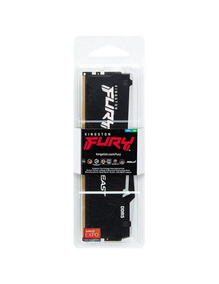 Оперативная память Kingston FURY Beast RGB, DDR5 SDRAM, 6000 МГц, 8Гб, KF560C30BBA-8