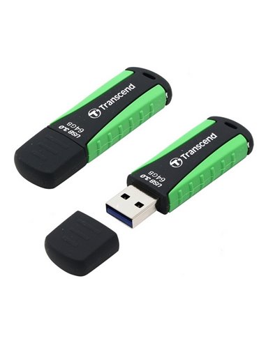 USB Flash накопитель Transcend JetFlash 810, 64Гб, Черный/Зеленый