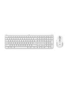 Set Tastatură + Mouse Logitech MK950, Fără fir, Alb