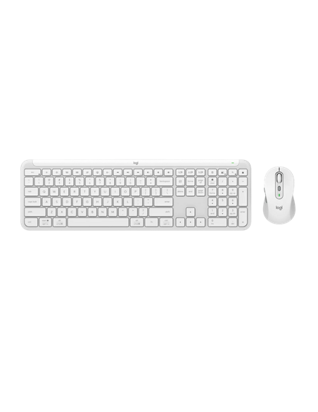 Set Tastatură + Mouse Logitech MK950, Fără fir, Alb