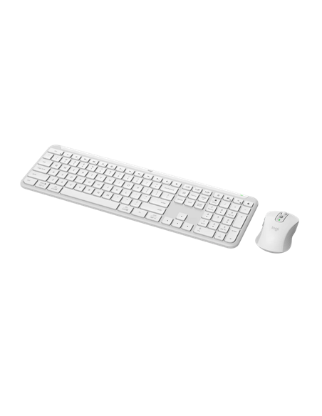 Set Tastatură + Mouse Logitech MK950, Fără fir, Alb