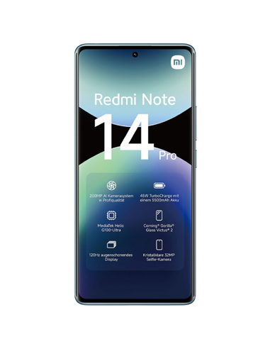 Смартфон Xiaomi Redmi Note 14 Pro 4G, 8Гб/256Гб, Ocean Blue
