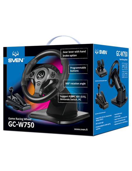 Volan Gaming SVEN GC-W750, Negru Volan Gaming SVEN GC-W750, Negru