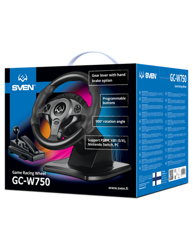 Игровой руль SVEN GC-W750, Чёрный