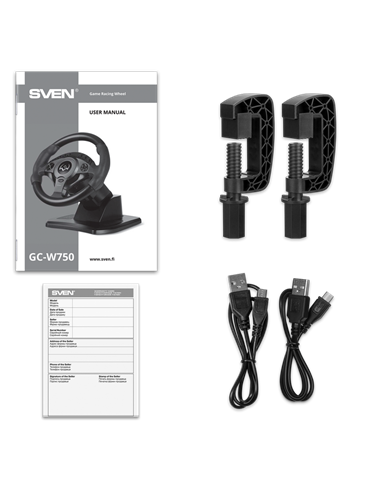 Volan Gaming SVEN GC-W750, Negru