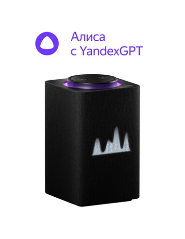 Умная колонка Yandex Station Max YNDX-00053, YandexGPT, Zigbee, Чёрный