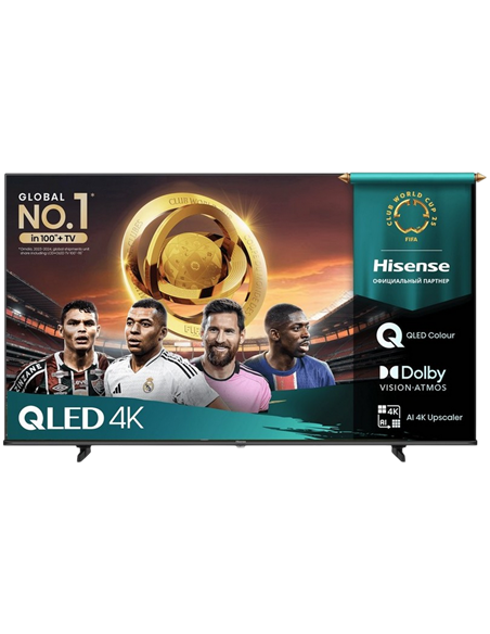 55" QLED SMART Телевизор Hisense 55E7Q, 3840x2160 4K UHD, VIDAA U9, Черный