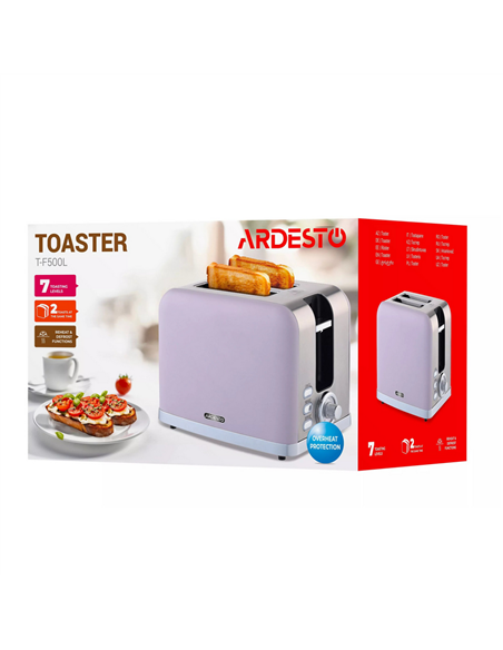 Toaster Ardesto T-F500L, Liliac
