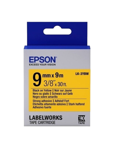 Epson LK-3YBW, 9 мм x 9 м