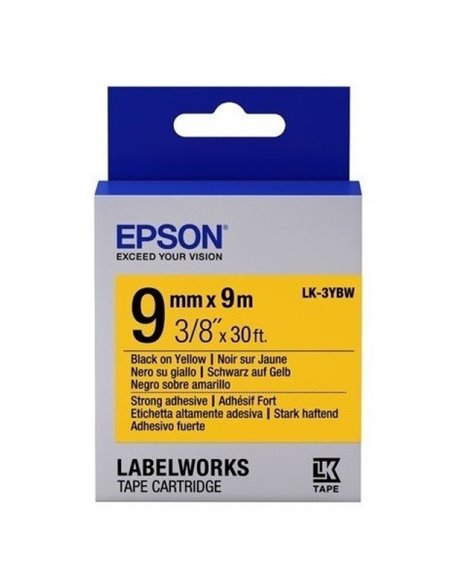 Epson LK-3YBW, 9 мм x 9 м