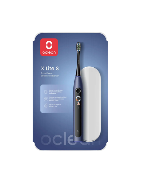 Электрическая зубная щетка Oclean X Lite Set, Темно-синий