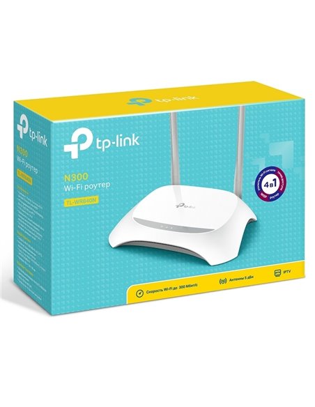 Беспроводной маршрутизатор TP-LINK TL-WR840N, Белый