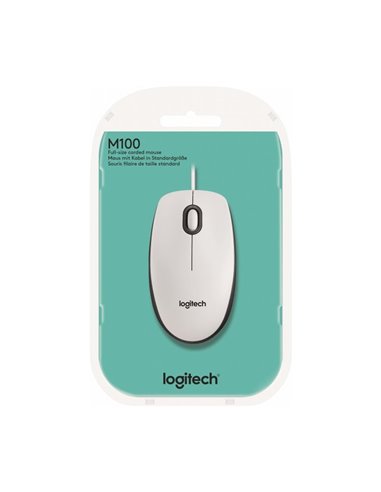 Мышь Logitech M100, Белый