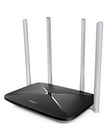 Router fără fir MERCUSYS AC12, Negru