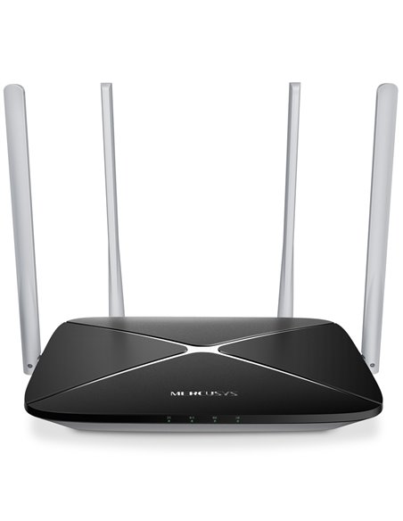 Router fără fir MERCUSYS AC12, Negru