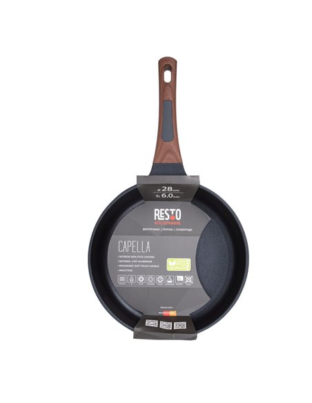 Tigaie RESTO 93511, 28cm, Negru