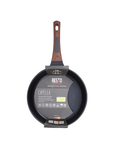 Tigaie RESTO 93511, 28cm, Negru