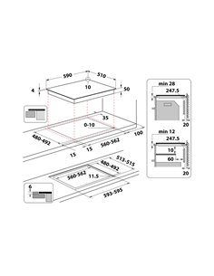Plită cu inducție Whirlpool WL B8160 NE, Negru 2