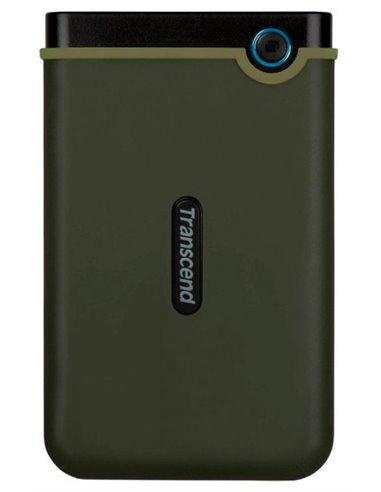 Внешний портативный жесткий диск Transcend StoreJet 25M3G, 1 ТБ, Military Green (TS1TSJ25M3G)