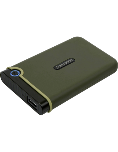 Внешний портативный жесткий диск Transcend StoreJet 25M3G, 1 ТБ, Military Green (TS1TSJ25M3G)