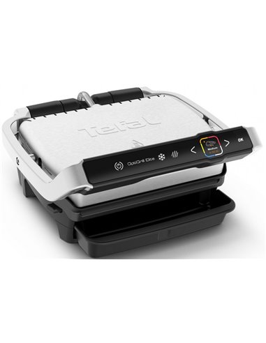 Grătar electric Tefal OptiGrill Elite, 2000W, Argintiu