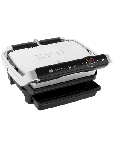Grătar electric Tefal OptiGrill Elite, 2000W, Argintiu
