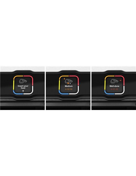 Grătar electric Tefal OptiGrill Elite, 2000W, Argintiu Grătar electric Tefal OptiGrill Elite, 2000W, Argintiu
