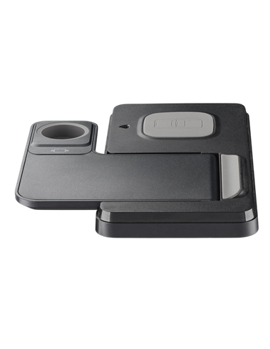 Încărcător wireless Cellularline Triple Station 3 in 1, 15W, Negru