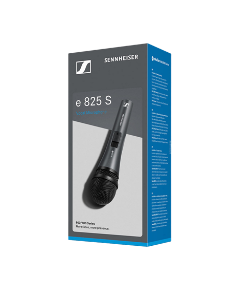 Караоке микрофон Sennheiser E 825-S, Проводной аналоговый, Серый