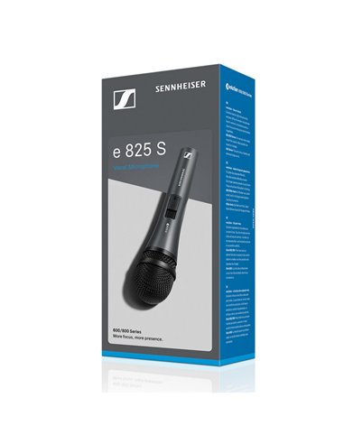 Караоке микрофон Sennheiser E 825-S, Проводной аналоговый, Серый