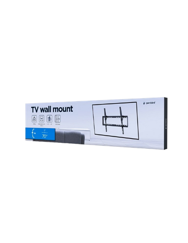 Наклонное настенное крепление Gembird WM-70T-03, Чёрный