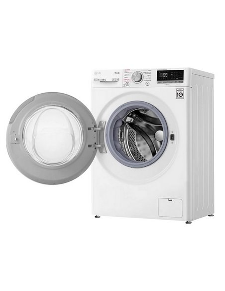 Mașină de spălat LG F2WV5S8S0E, 8,5kg, Alb