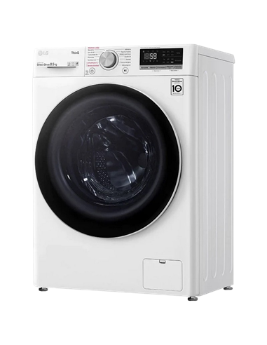 Mașină de spălat LG F2WV5S8S0E, 8,5kg, Alb