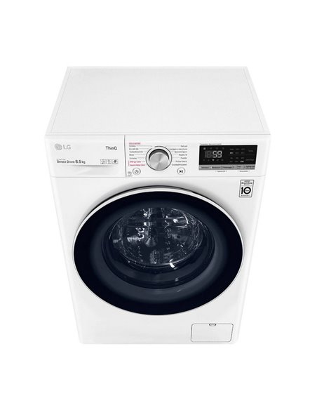 Mașină de spălat LG F2WV5S8S0E, 8,5kg, Alb
